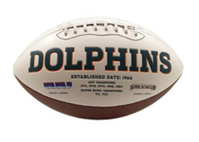 Signature Series Team Full Size Footballs - Miami Dolphins