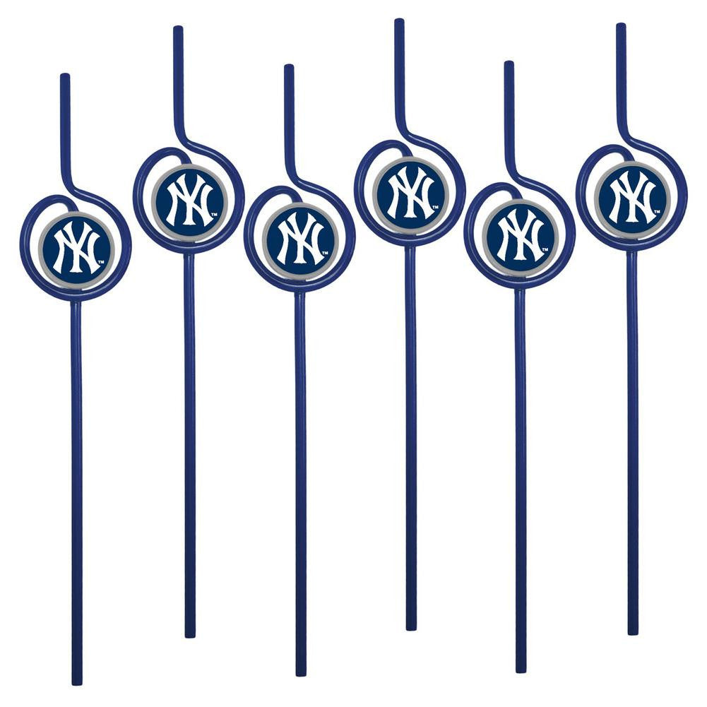 MLB New York Yankees Team Sip Straw 6-Pack