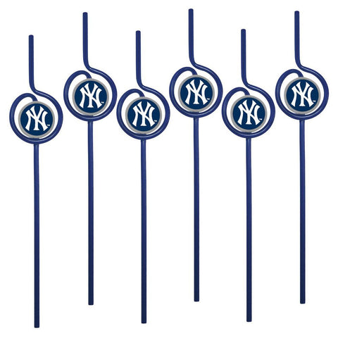 MLB New York Yankees Team Sip Straw 6-Pack