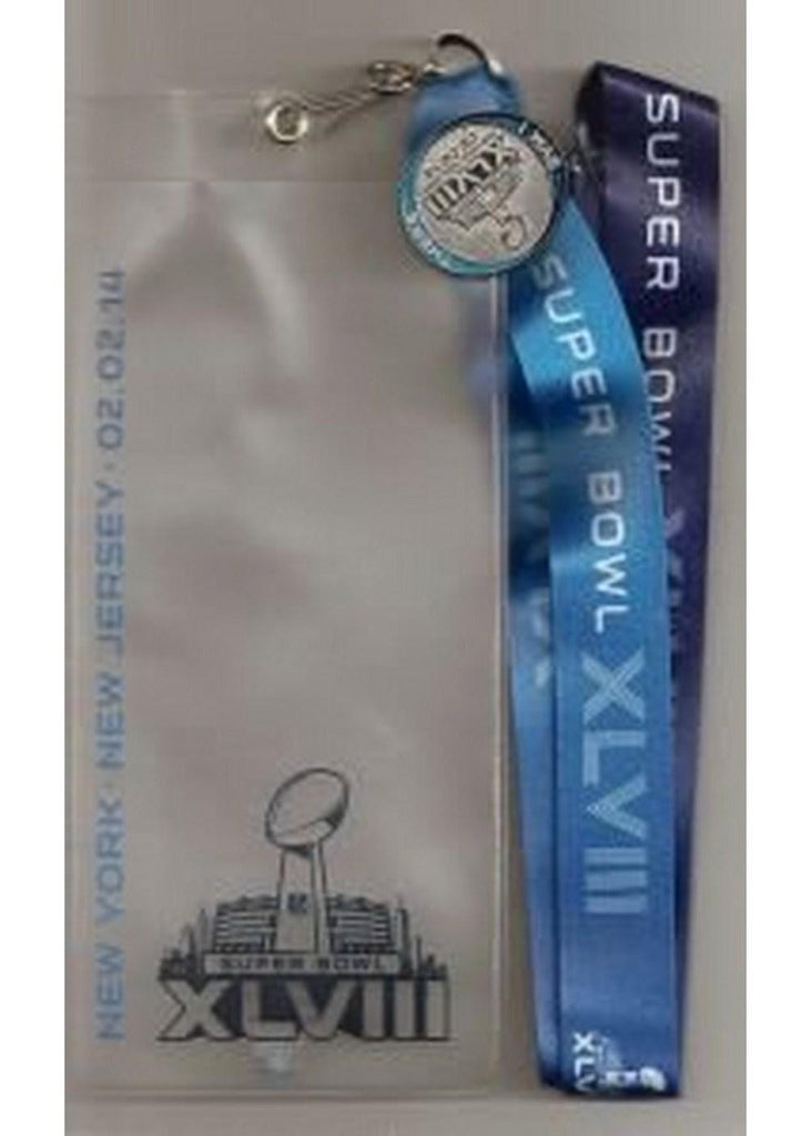 Super Bowl XLVIII (48) Lanyard  Ticket Holder and Pin