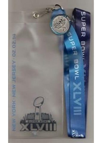 Super Bowl XLVIII (48) Lanyard  Ticket Holder and Pin