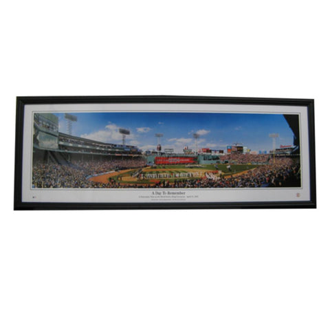 Day To Remember Panoramic view matted-frame.  Day To Remember Panoramic view matted-framed