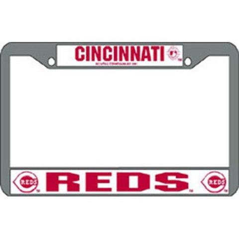 Chrome License Plate Frame - Cincinnati Reds