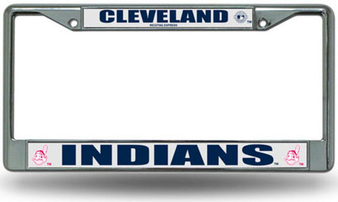 Chrome License Plate Frame - Cleveland Indians