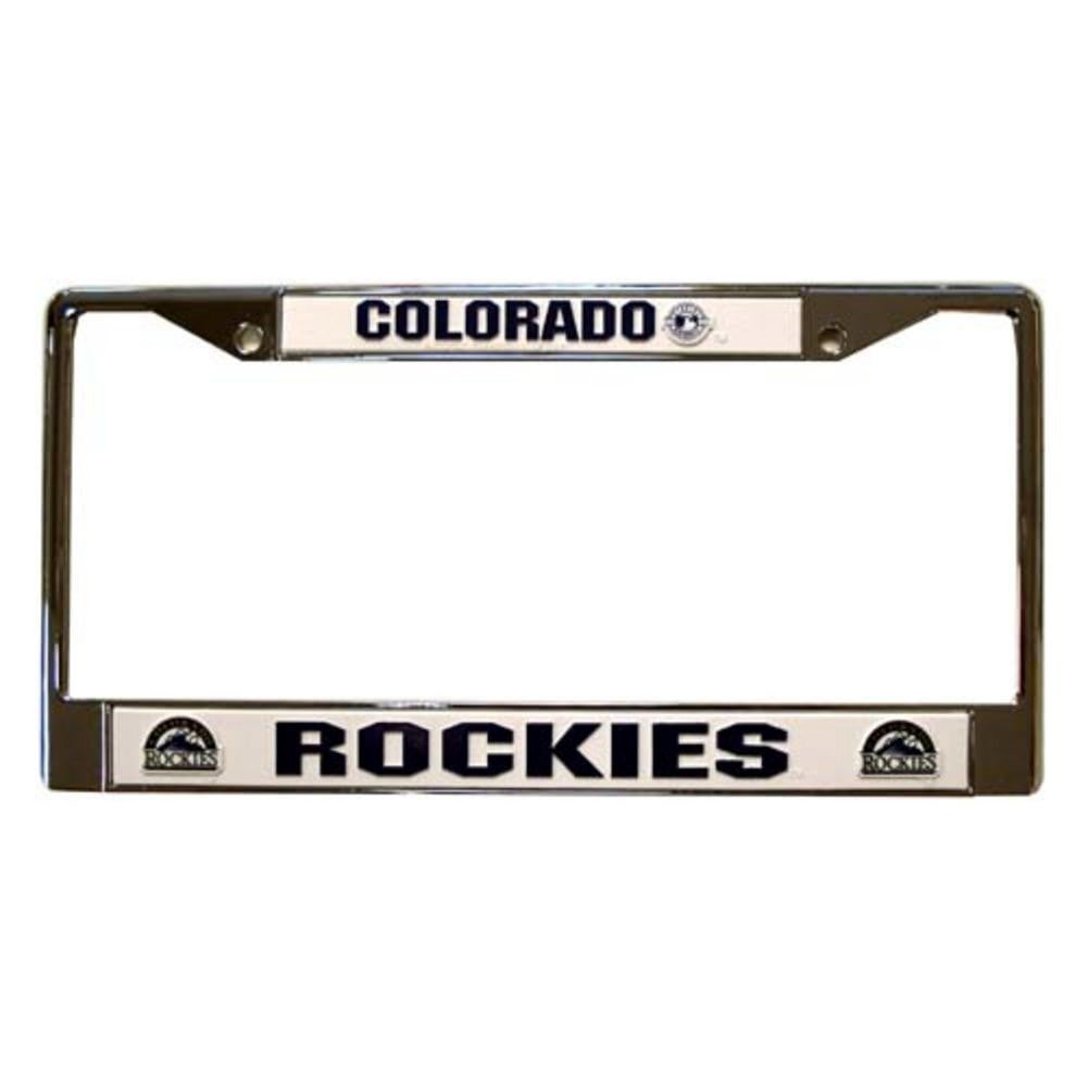 License Plate Chrome Frame - Colorado Rockies