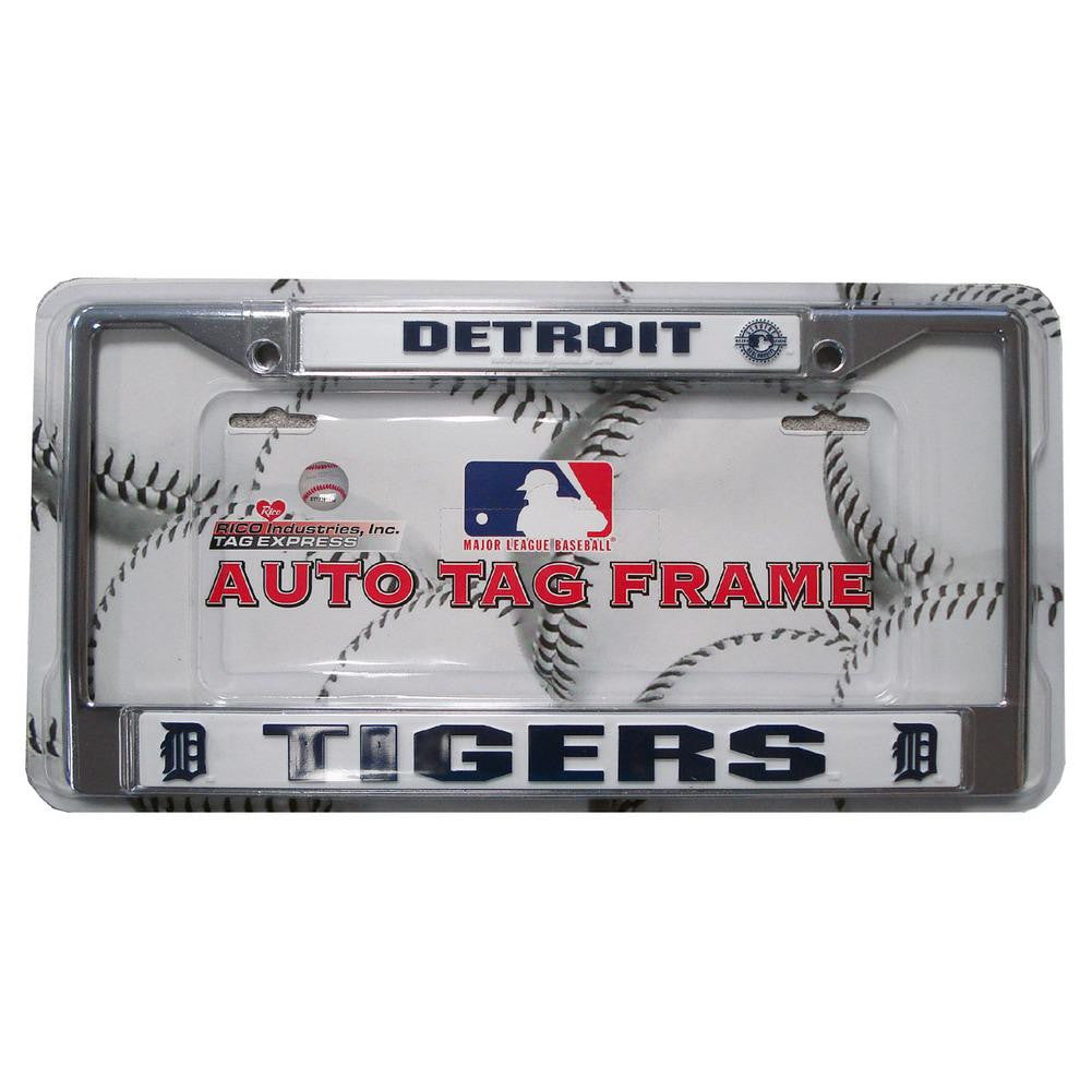 Chrome License Plate Frame - Detroit Tigers