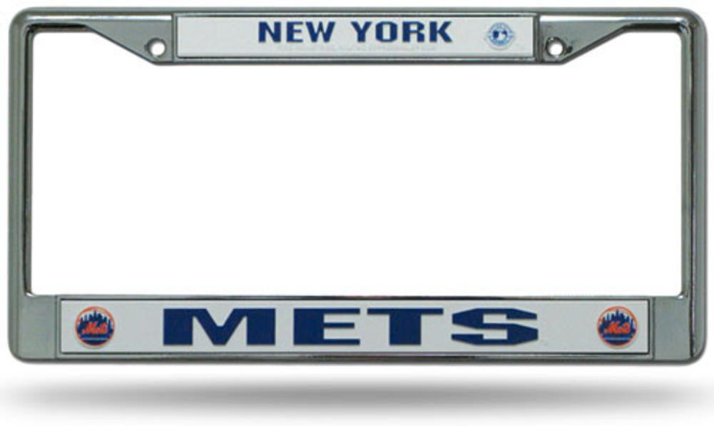 Chrome License Plate Frame - New York Mets