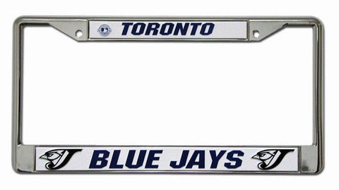 Chrome License Plate Frame - Toronta Blue Jays