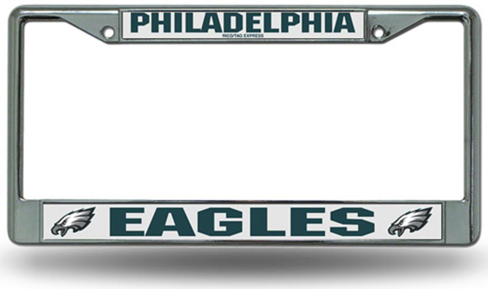 Chrome License Plate Frame - Philadelphia Eagles
