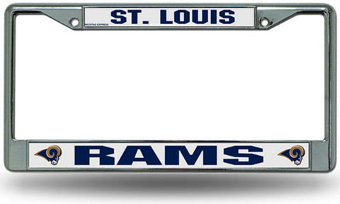 Chrome License Plate Frame - Saint Louis Rams