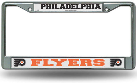 Chrome License Plate Frame - Philadelphia Flyers