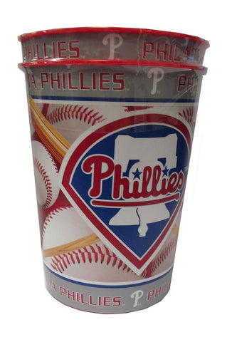 Majestic MLB Philadelphia Phillies 16-Ounce Plastic Cup 2-Pack
