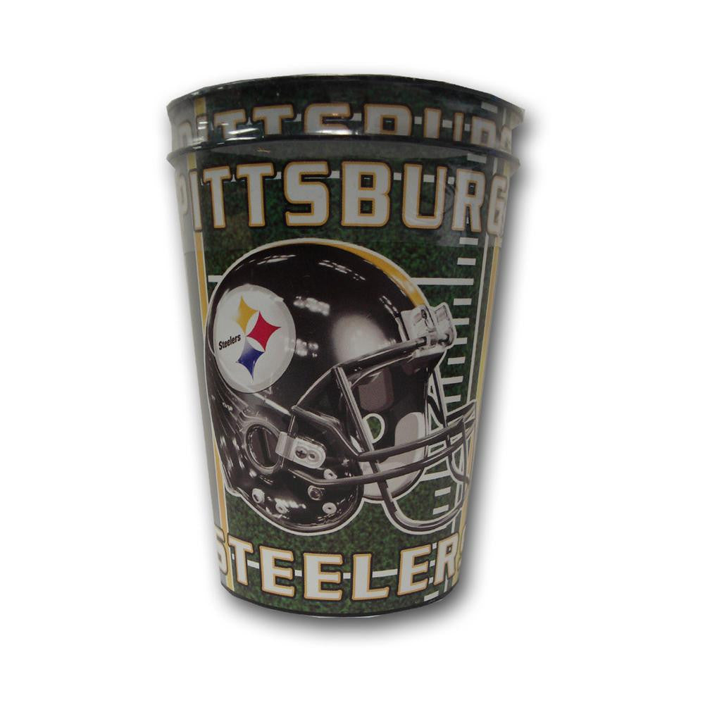 Majestic NFL Pittsburgh Steelers 16-Ounce Plastic Cup 2-Pack