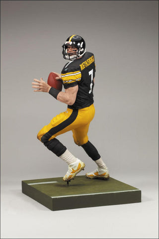 Ben Roethlisberger #7 Pittsburgh Steelers Black Jersey Variant Chase Alternative Clean Uniform McFarlane NFL Series 18 Wave 2 Action Figure