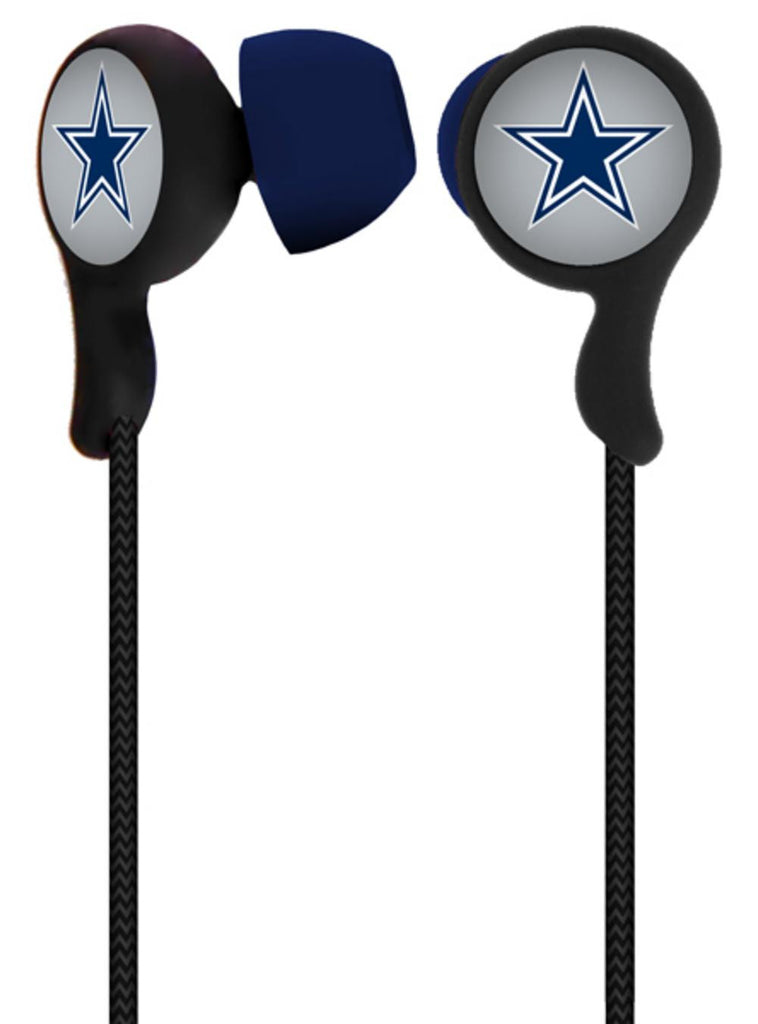 Mizco NFL Dallas Cowboys Armor Stereo Hands-Free Earbuds