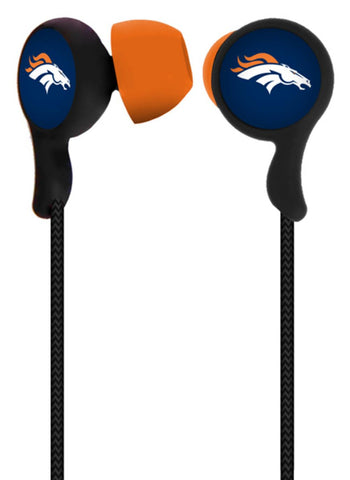 Mizco NFL Denver Broncos Armor Stereo Handsfree Earbuds