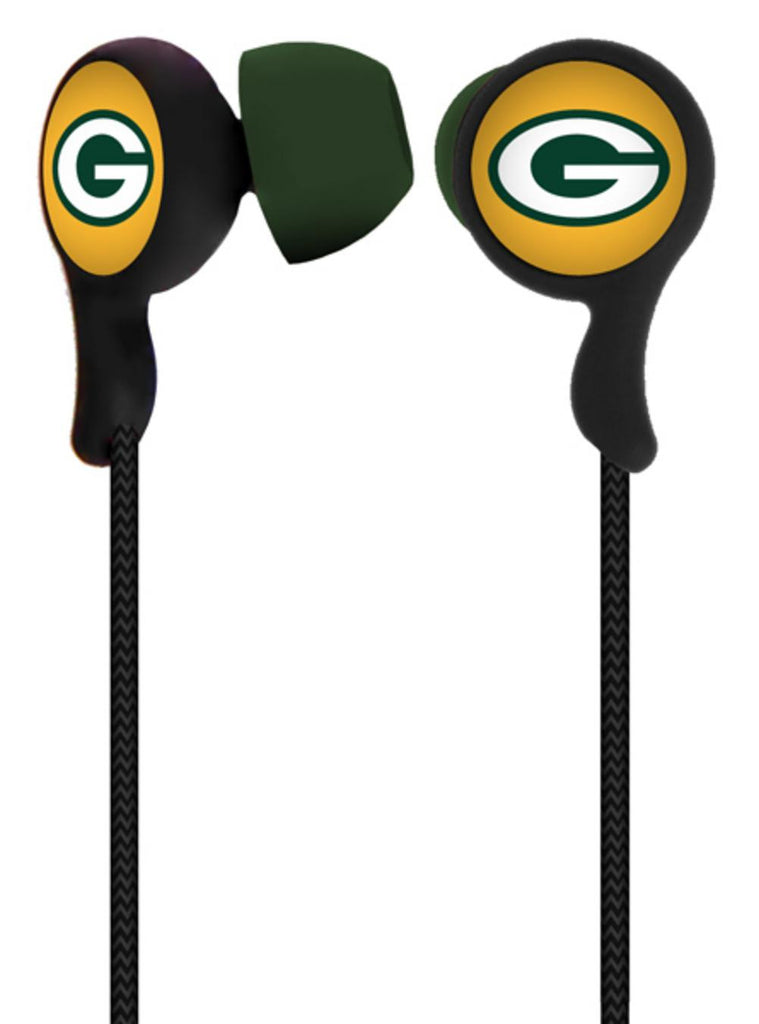 Mizco NFL Green Bay Packers Armor Stereo Hands-Free Earbuds