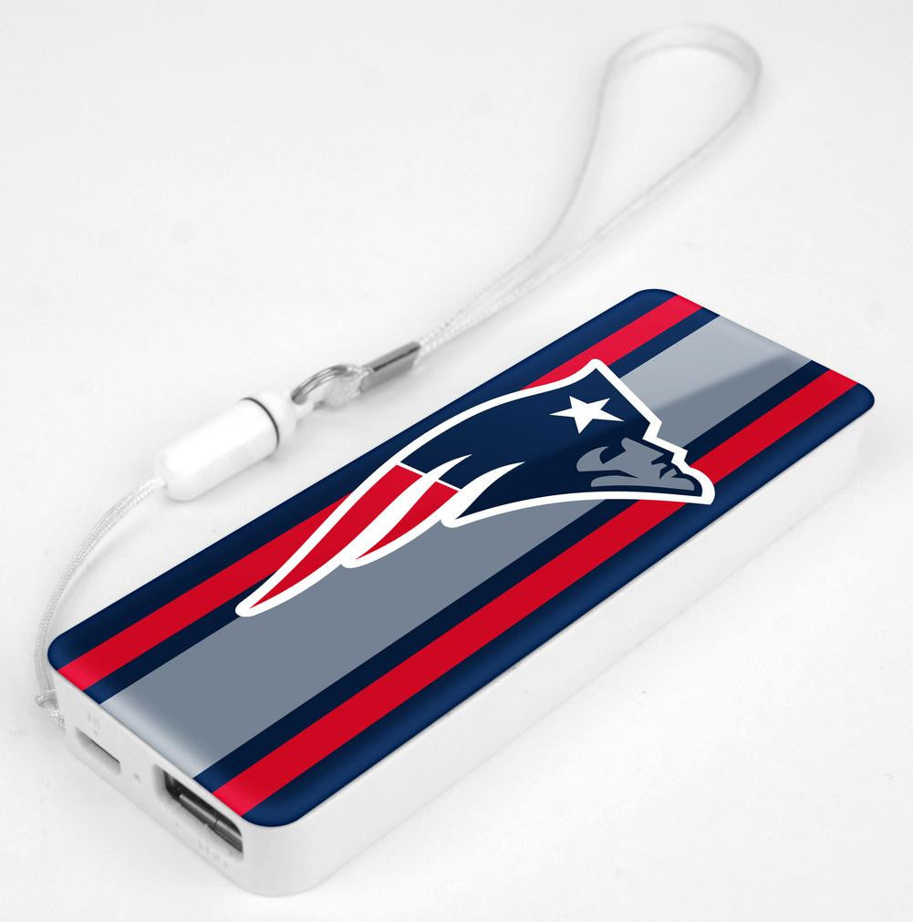 Mizco NFL New England Patriots 3K Slim Power Bank Powerbar