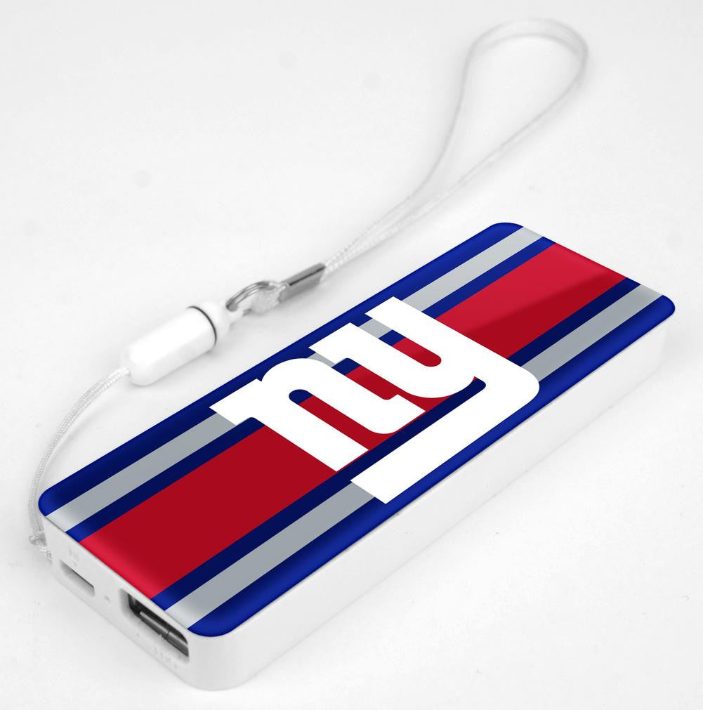 Mizco NFL New York Giants 3K Slim Power Bank Powerbar