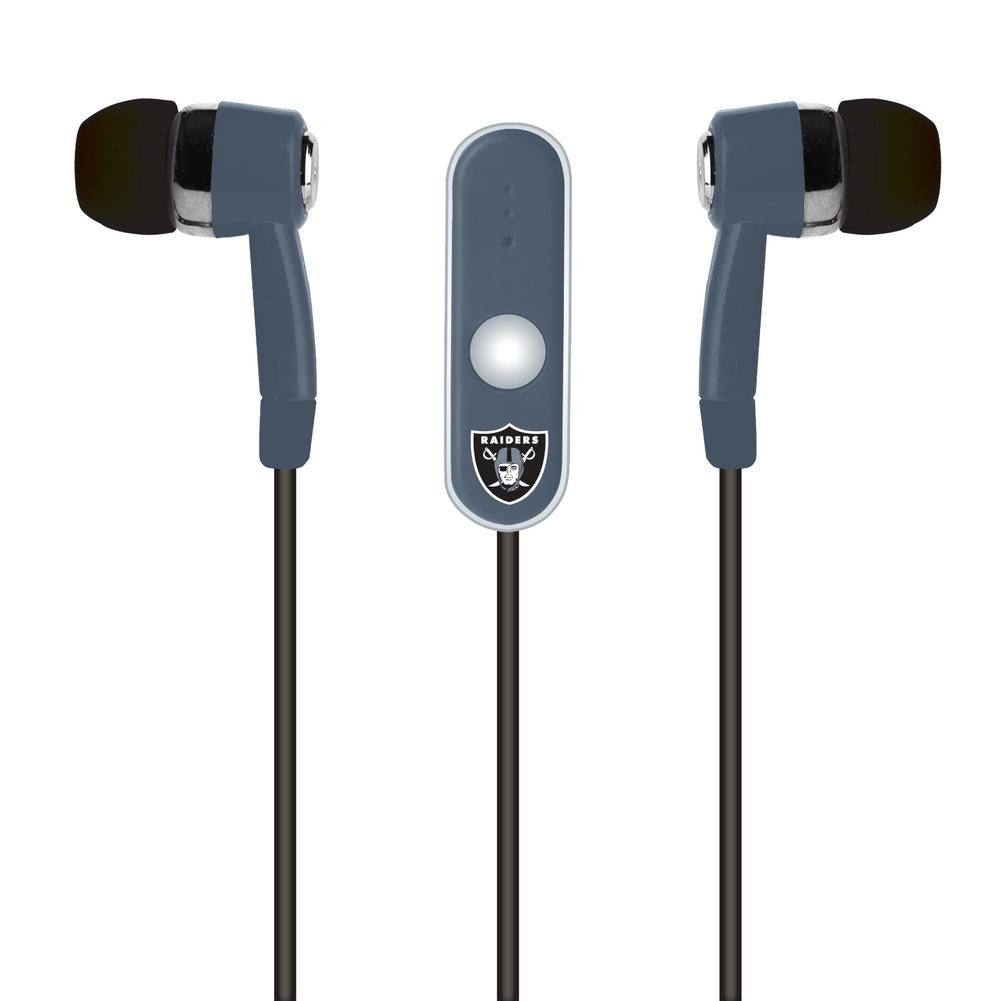 Mizco NFL Oakland Raiders Hands-Free Earbuds