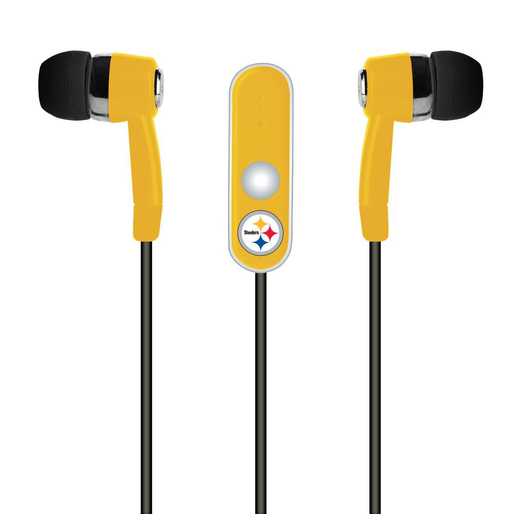 Mizco NFL Pittsburgh Steelers Hands-Free Earbuds