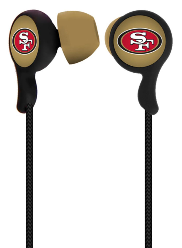 Mizco NFL San Francisco 49ers Armor Stereo Hands-Free Earbuds