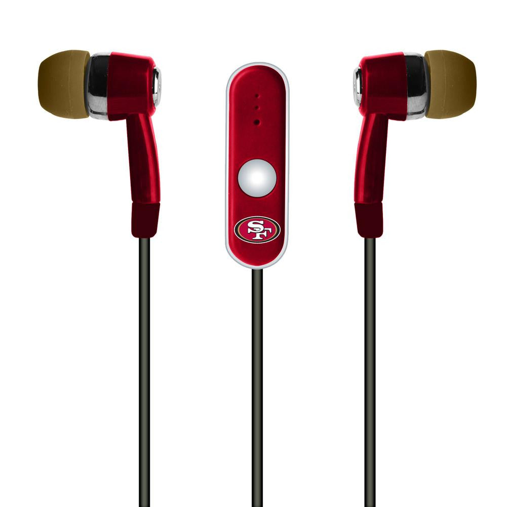 Mizco NFL San Francisco 49ers Hands-Free Earbuds