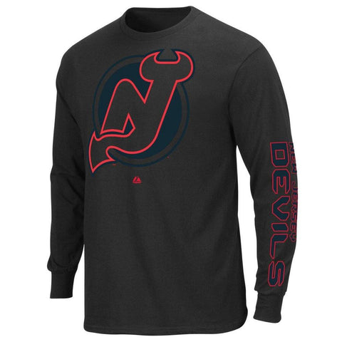 NHL New Jersey Devils Men's Goal Crease Long Sleeve Shirt  Large