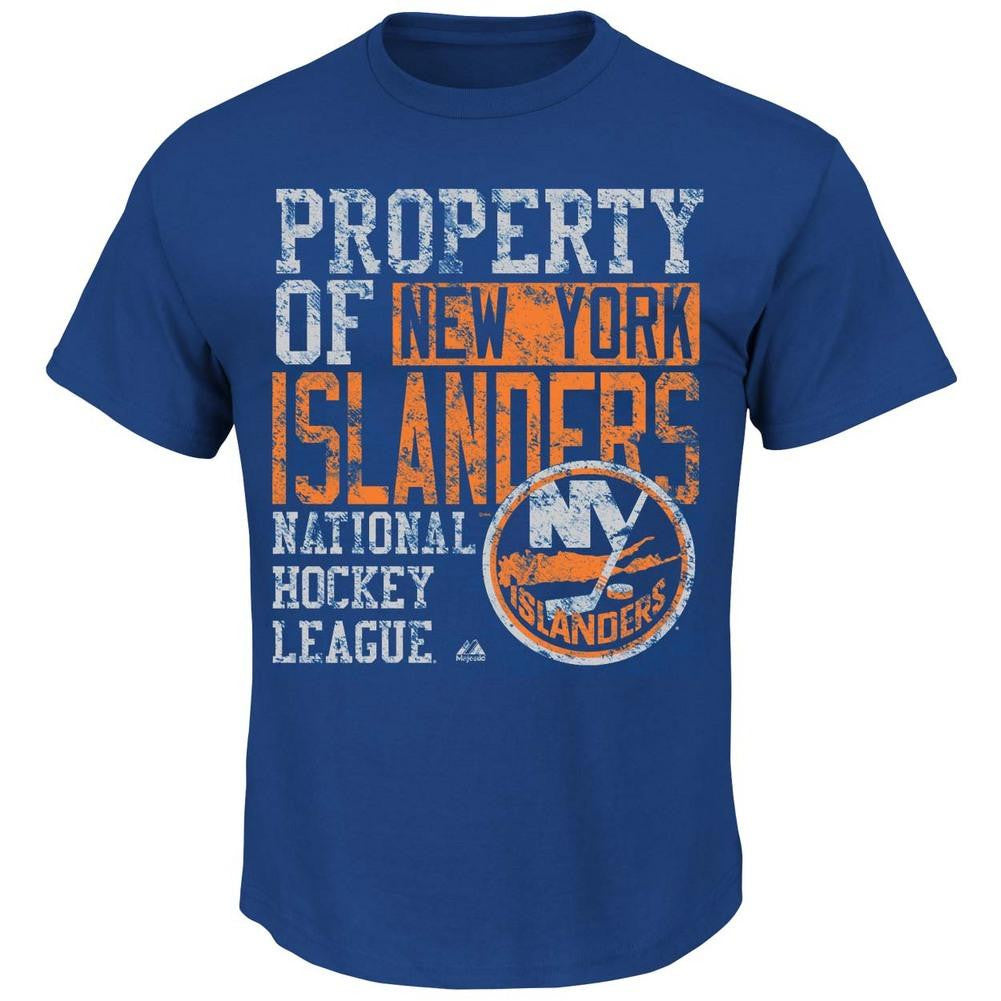 Majestic New York Islanders Wild Double Minor T-Shirt - Royal Blue  Medium