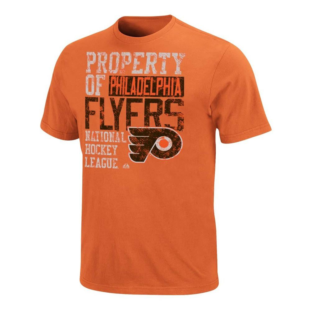 Majestic Philadelphia Flyers Double Minor T-Shirt - Orange  Large