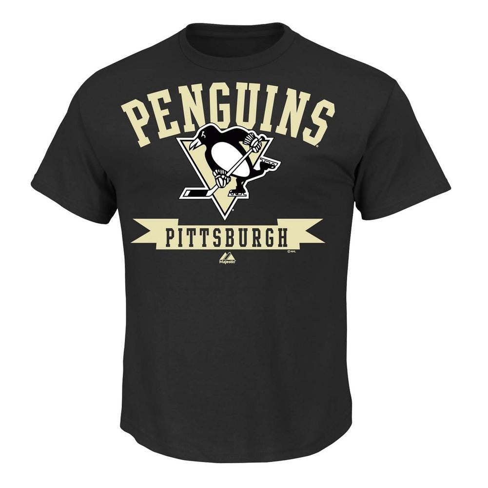 NHL Pittsburgh Penguins Men's Tape to Tape Short Sleeve Shirt  Extra Large