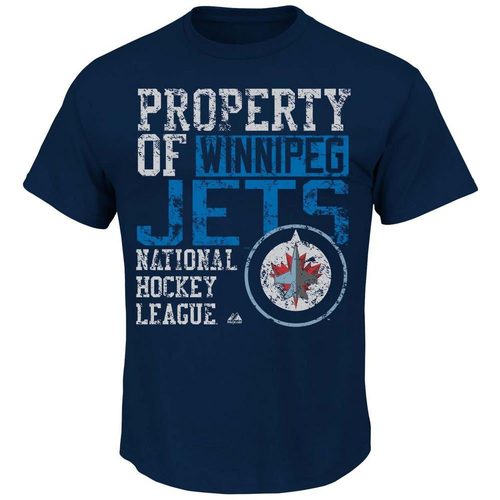 Majestic Winnipeg Jets Mens Double Minor T-Shirt  Large