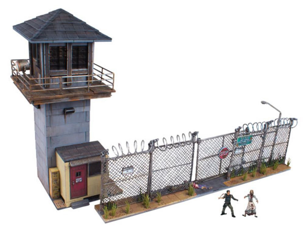 McFarlane Walking Dead TV Series Prison Tower and Gate Building Set