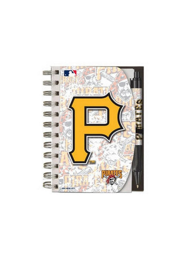 MLB Pittsburgh Pirates Deluxe Hardcover 4x6 Notebook and Pen Set (Grip)