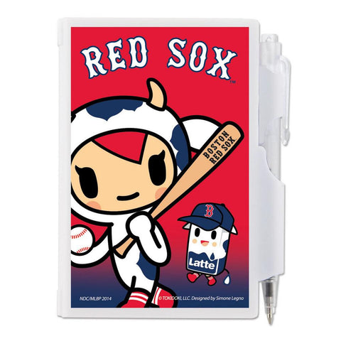 Tokidoki MLB Boston Red Sox Deluxe 5x7 Hardcover Notebook and Pen Set