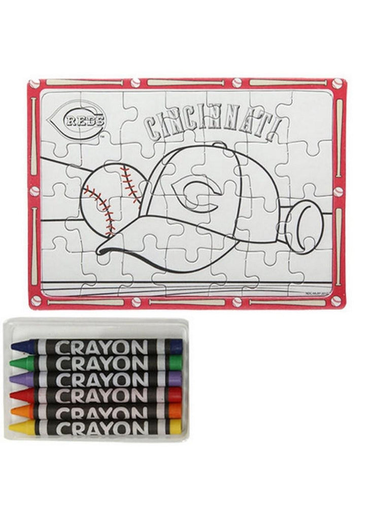 Color Your Own Puzzle - MLB Cincinnati Reds