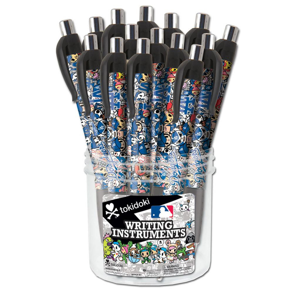 MLB  Los Angeles Dodgers 24 Pack Tokidoki Dimple Grip Pen Canister