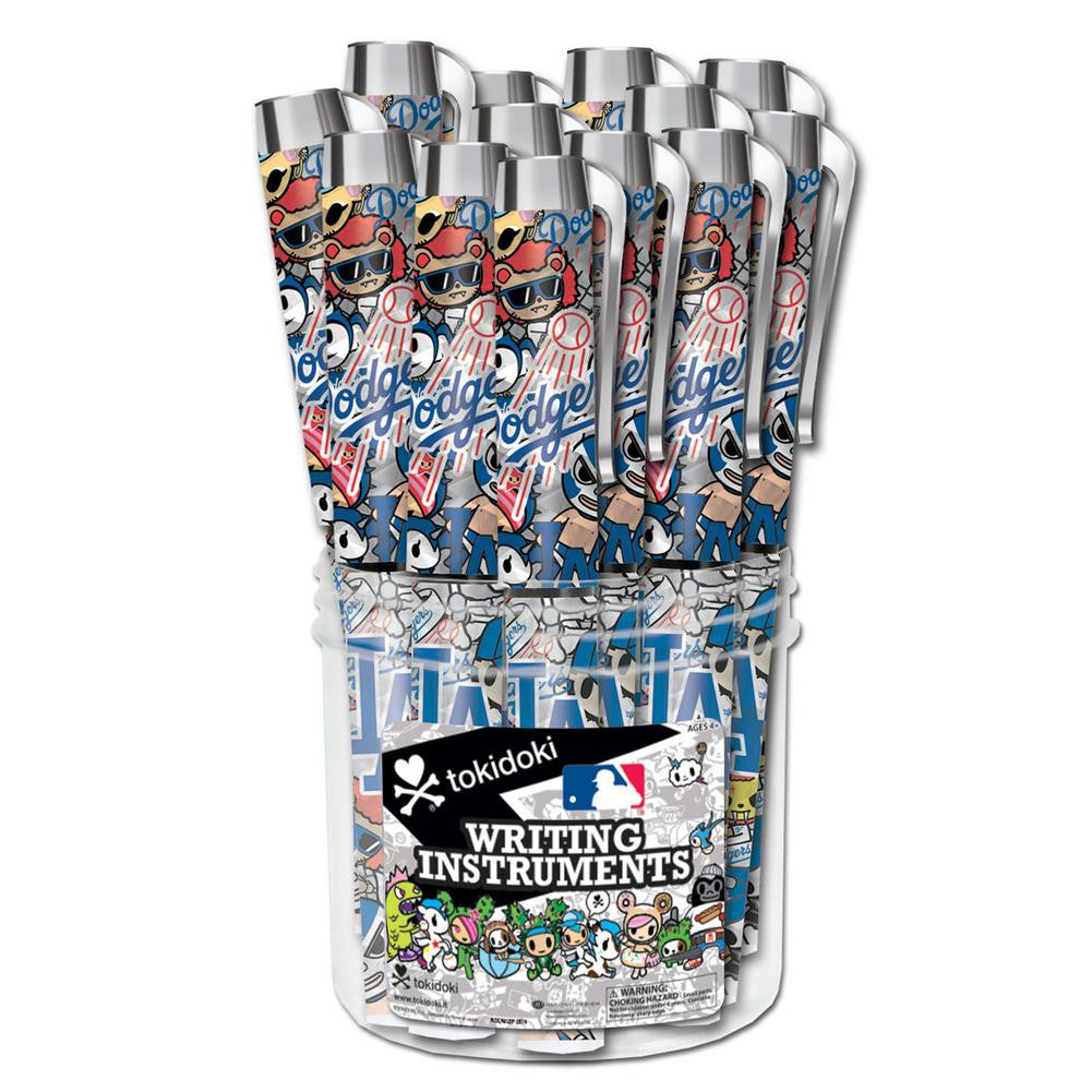 MLB Los Angeles Dodgers 24 Pack Tokidoki Ultra Logo Metallic Pen Canister