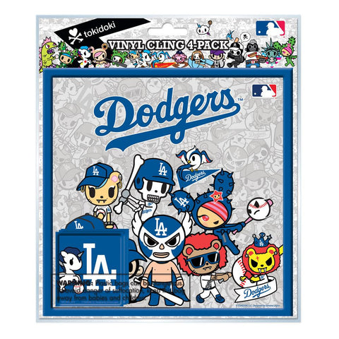 Tokidoki MLB Los Angeles Dodgers 4-Pack Vinyl Clings