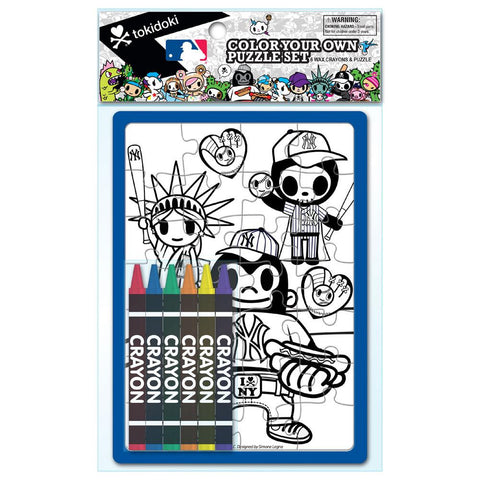 Tokidoki Color Your Own Puzzle - MLB New York Yankees