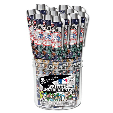 MLB New York Yankees 24 Pack Tokidoki Ultra Logo Metallic Pen Canister