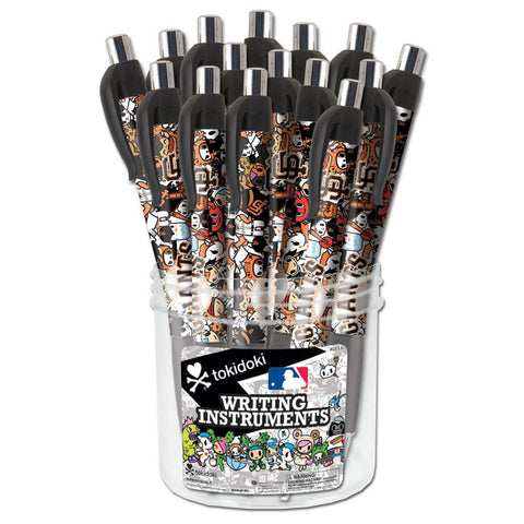 24 Pack Tokidoki Dimple Grip Pen Canister  MLB San Francisco Giants