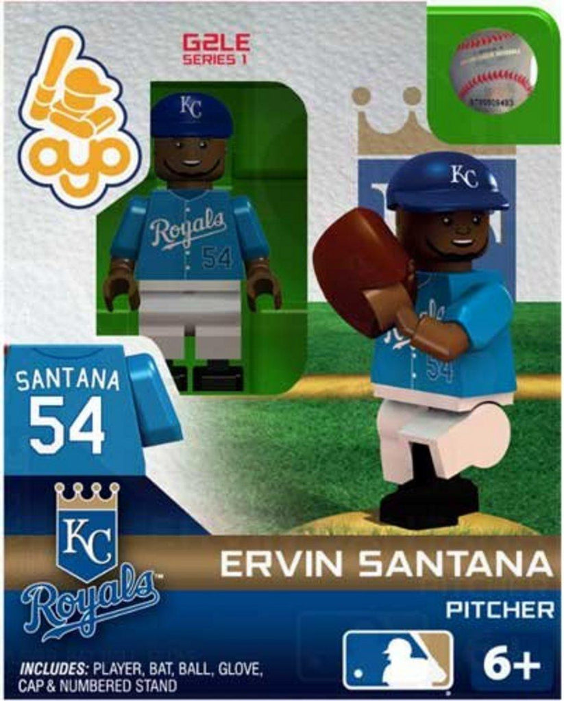 OYO Baseball MLB Generation 2 Building Brick Minifigure Ervin Santana [Kansas City Royals]