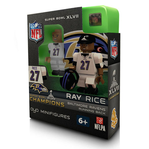 OYO NFL Super Bowl 47 Champions Baltimore Ravens Ray Rice Limited Edition Minifigure