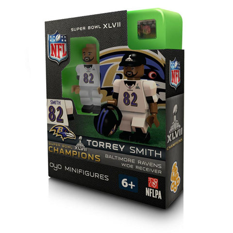 NFL Baltimore Ravens Torrey Smith Super Bowl Champion OYO Figure