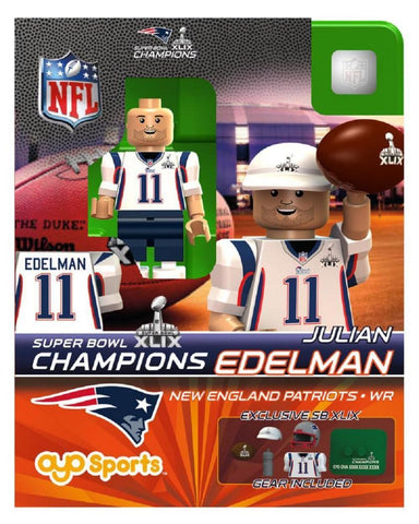 OYO Super Bowl 49 Champions New England Patriots Julian Edelman Limited Edition Minifigure