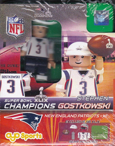 OYO Super Bowl 49 Champions New England Patriots Steven Gostkowski Limited Edition Minifigure