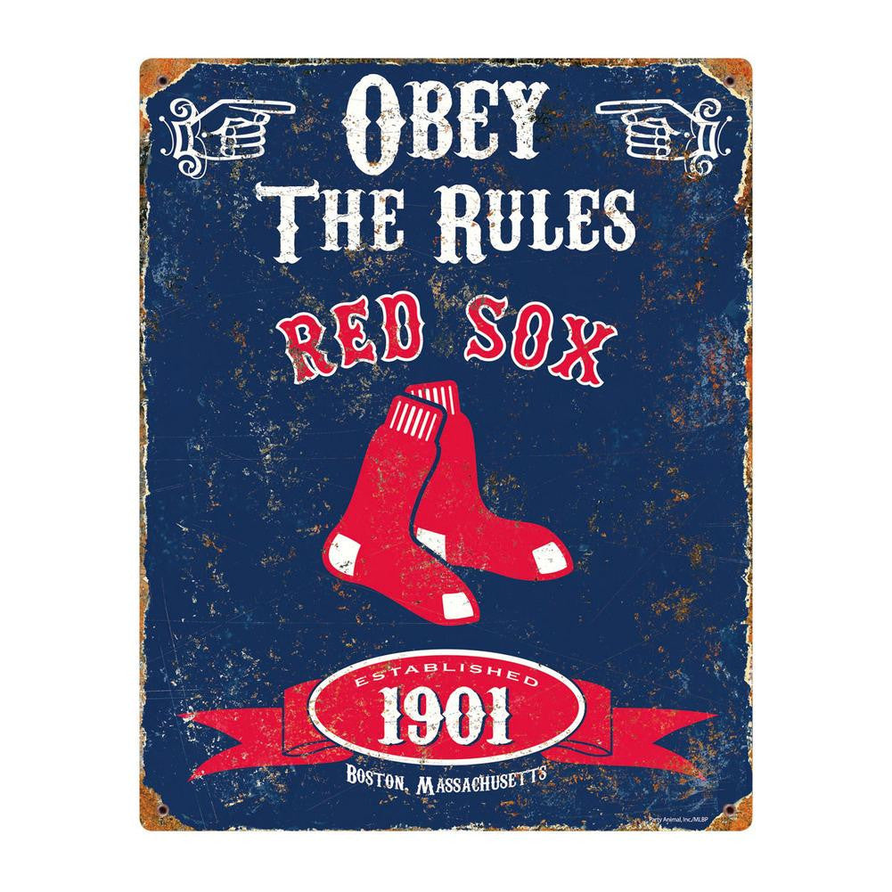 MLB Boston Red Sox Party Animal Vintage Metal Sign