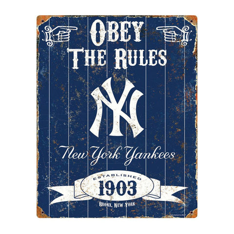 MLB New York Yankees Party Animal Vintage Metal Sign