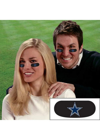 Party Animal Stick-On Eye Black Strips - NFL Dallas Cowboys